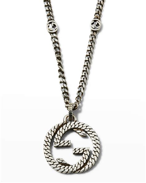 gucci italy silver chain|men's silver chains gucci.